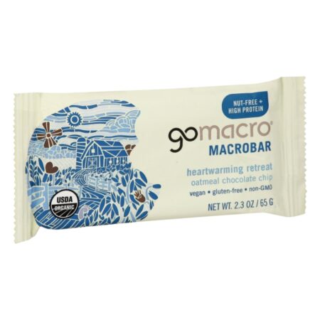 Gomacro Oatmeal Chocolate Chip Macrobar 2.3 oz.