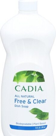 Cadia Dish Soap Liquid Free & Clear Dish Soap 25 Fl. oz.